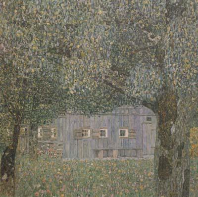 Gustav Klimt Farmhouse in Upper Austria (mk20) Norge oil painting art